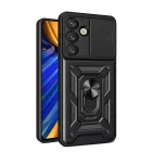 Samsung Galaxy M16 5G / F16 5G Tok - Hybrid Armor Camshield - Fekete