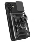 Samsung Galaxy M16 5G / F16 5G Tok - Hybrid Armor Camshield - Fekete