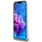 iPhone 16e / 17e Tok - Guess Grained Hot Stamp Peony Triangle Logo MagSafe - Bézs