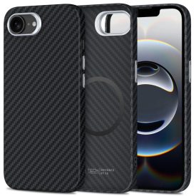iPhone 16e Tok - Tech-Protect Ion Carbon MagSafe iPhone 16e Tok - Tech-Protect Ion Carbon MagSafe