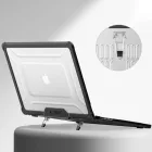 MacBook Air 15" M2 / M3 / M4 (2023-2025) Tok - Tech-Protect SmartShell Pro - Átlátszó-Fekete