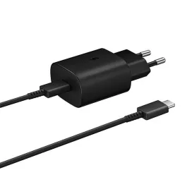   Samsung Hálózati Töltő 25W - USB-C + C-C Kábel - Fóliatasakban - Fekete