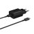Samsung Hálózati Töltő 25W - USB-C + C-C Kábel - Fóliatasakban - Fekete