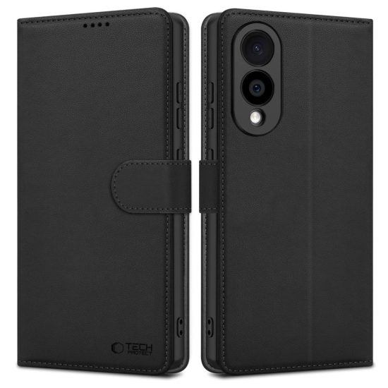 Samsung Galaxy S25 Edge Tok - Tech-Protect Wallet - Fekete