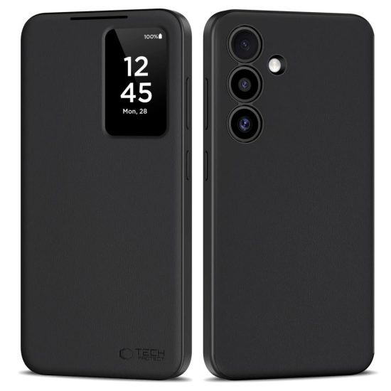 Samsung Galaxy S25 Tok - Tech-Protect Smart Wallet - Fekete