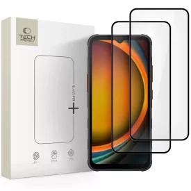   Samsung Galaxy Xcover 7 / 7 Pro Kijelzővédő Üvegfólia - Tech-Protect Glass Fit+ - Fekete x 2 db