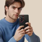 Samsung Galaxy S25 Ultra Tok - Tech-Protect Kevlar Aura MagSafe - Fekete-Narancs