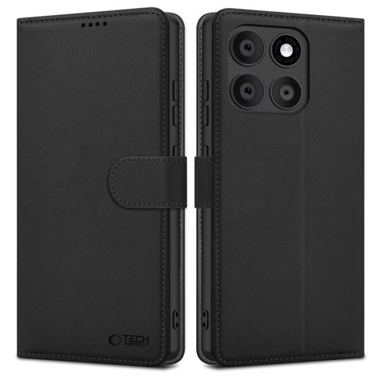 Motorola Edge 60 Fusion Tok - Tech-Protect Wallet - Fekete