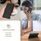 Motorola Edge 60 Fusion Tok - Tech-Protect Wallet - Fekete