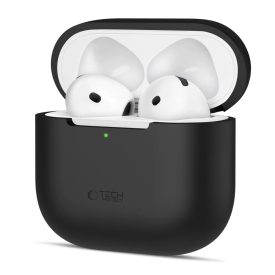 Apple AirPods 4 Tok - Tech-Protect Silicone - Fekete Apple AirPods 4 Tok - Tech-Protect Silicone - Fekete
