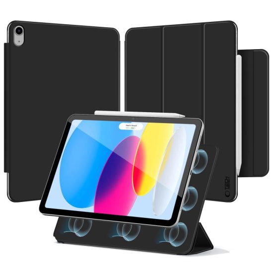 iPad 10.9" (2022) / iPad 11" (2025) Tok - Tech-Protect Smartcase Magnetic - Fekete
