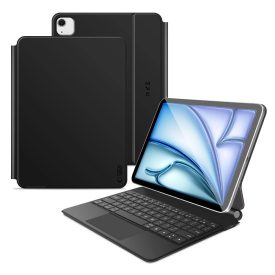   iPad Air 10.9” (2020 / 2022) / iPad Air 11” (2024-2025) Tok - Tech-Protect Smartcase Magnetic + Billentyűzet - Fekete