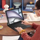 iPad Pro 12.9” (2020-2022) / iPad Air 13" (2024-2025) Tok - Tech-Protect Smartcase Magnetic + Billentyűzet - Fekete