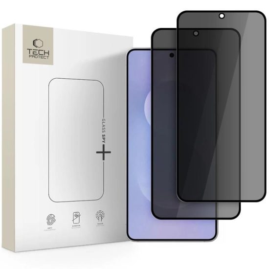 Samsung Galaxy S25 Edge Kijelzővédő Üvegfólia - Tech-Protect Glass Spy+ x 2 db