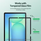 Samsung Galaxy Tab S10 FE Plus Kijelzővédő Fólia - Dux Ducis Naad Paperlike - Fekete Keret