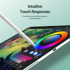 iPad Air 11" (2024/2025) Kijelzővédő Fólia - Dux Ducis Naad Paperlike - Fekete Keret