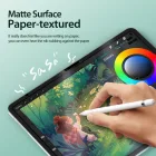 iPad Air 13" (2024/2025) Kijelzővédő Fólia - Dux Ducis Naad Paperlike - Fekete Keret