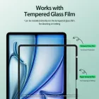 iPad Air 13" (2024/2025) Kijelzővédő Fólia - Dux Ducis Naad Paperlike - Fekete Keret