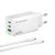 Wozinsky GaN Hálózati Töltő 65W - 2x USB-C + USB-A + C-C Kábel - Fehér