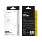 Wozinsky GaN Hálózati Töltő 65W - 2x USB-C + USB-A + C-C Kábel - Fehér