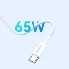 Wozinsky GaN Hálózati Töltő 65W - 2x USB-C + USB-A + C-C Kábel - Fehér