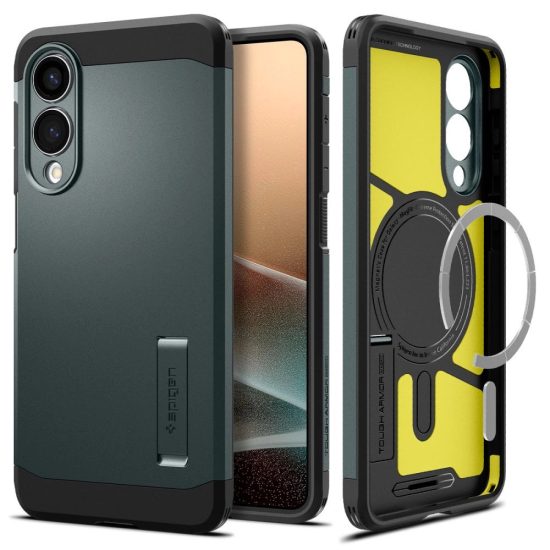 Samsung Galaxy S25 Edge Tok - Spigen Tough Armor AI MagFit - Zöld