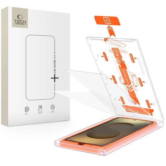 Samsung Galaxy S25 Ultra Kijelzővédő Üvegfólia - Tech-Protect Quick Set+