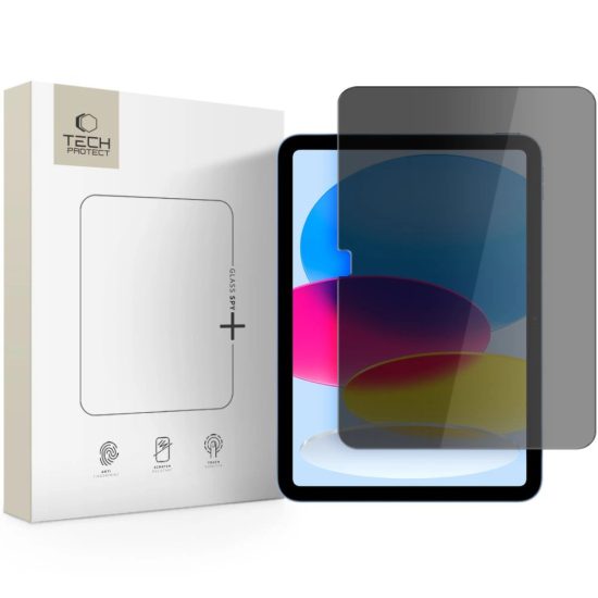 iPad 10.9” (2022) / iPad 11" (2025) Kijelzővédő Üvegfólia - Tech-Protect Glass Spy+ Privacy Glass