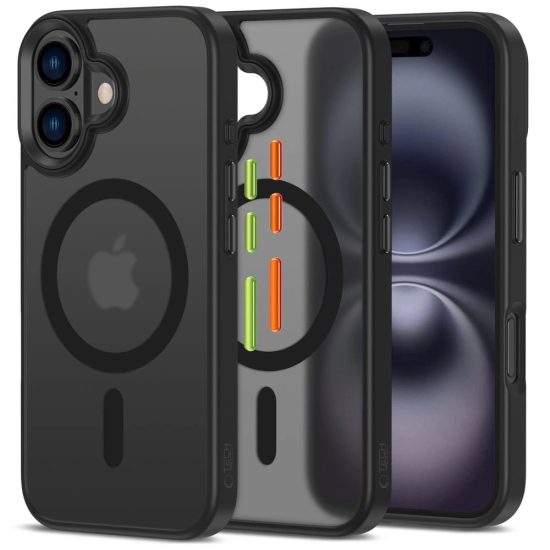 iPhone 16 Tok - Tech-Protect MagMat XT 3-Set Magsafe - Matt Fekete