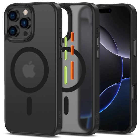 iPhone 16 Pro Tok - Tech-Protect MagMat XT 3-Set Magsafe - Matt Fekete