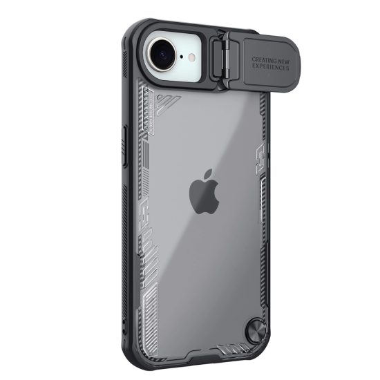 iPhone 16e Tok - Nillkin Iceblade Prop + Kamerafedél - Fekete