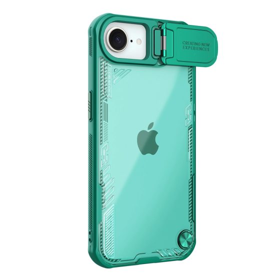iPhone 16e Tok - Nillkin Iceblade Prop + Kamerafedél - Zöld