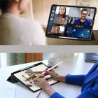 Samsung Galaxy Tab S10 FE+ 13.1" X620 / X626B Tok - TechProtect SmartCase Pen - Fekete