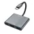 Wozinsky WHCH-01 USB-C HUB - PD 100W - HDMI 4K@30Hz - USB-A 10Gbps - Szürke