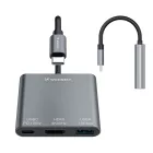 Wozinsky WHCH-01 USB-C HUB - PD 100W - HDMI 4K@30Hz - USB-A 10Gbps - Szürke