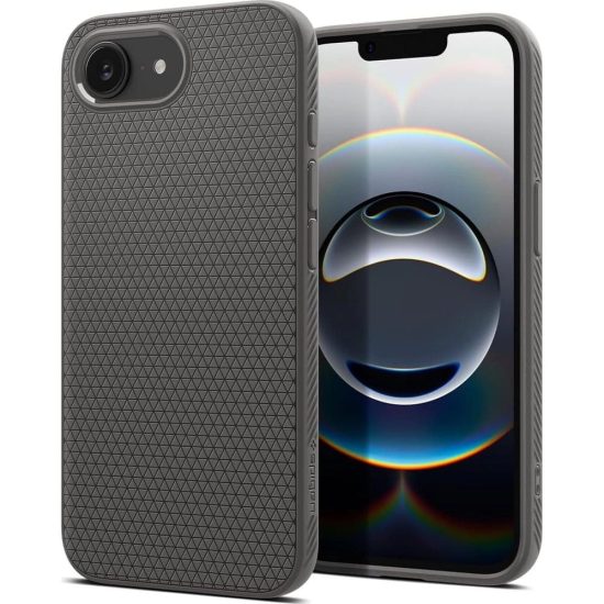 iPhone 16e Tok - Spigen Liquid Air - Szürke