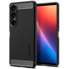Sony Xperia 1 VII Tok - Spigen Rugged Armor - Fekete