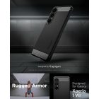 Sony Xperia 1 VII Tok - Spigen Rugged Armor - Fekete