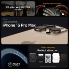 iPhone 16 Pro Max Tok - Spigen Liquid Air T MagFit - Matt Fekete