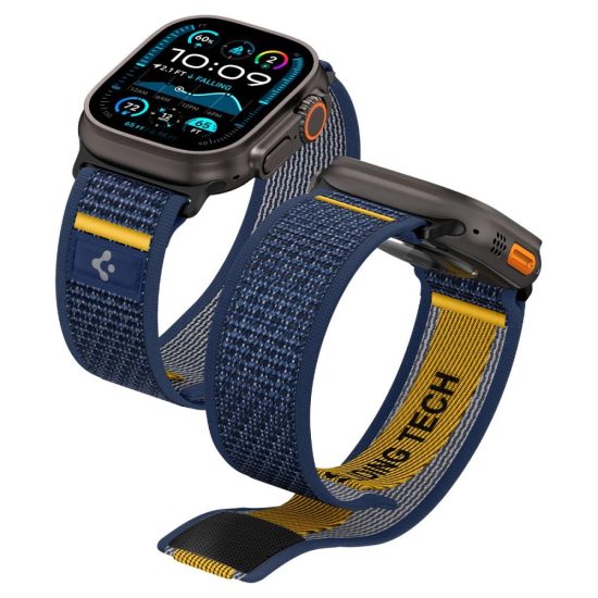 Apple Watch 44 / 45 / 46 / 49 mm Szíj - Spigen Athlex Air - Kék