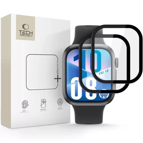 Huawei Watch Fit 3 / 4 Kijelzővédő Fólia - Tech-Protect Glass Flex+ Hybrid Glass x 2 db