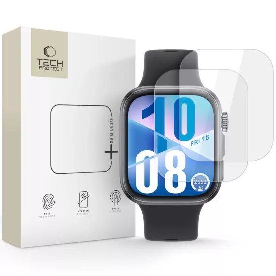 Huawei Watch Fit 3 / 4 Kijelzővédő Hidrogél Fólia - Tech-Protect Hydro Flex+ x 2 db