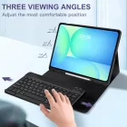 Samsung Galaxy Tab S10 FE+ 13.1" X620 / X626B Tok - Tech-Protect SC Ceruzatartóval és Angol Billentyűzettel - Fekete
