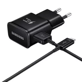   Samsung Hálózati Töltő 15W - USB-A + A--C Kábel - Fóliatasakban - Fekete