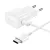 Samsung Hálózati Töltő 15W - USB-A + A--C Kábel - Fóliatasakban - Fehér
