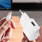 Samsung Hálózati Töltő 15W - USB-A + A--C Kábel - Fóliatasakban - Fehér