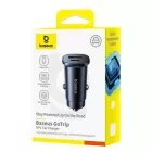 Baseus GoTrip Autós Töltő 30W - USB-C + USB-A - Fekete