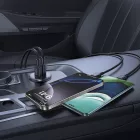 Baseus GoTrip Autós Töltő 30W - 2x USB-C - Fekete