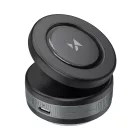 Wozinsky WUSQ-01 Mágneses MagSafe Kompatibilis Autós Tartó Qi Töltővel - Fekete