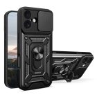 iPhone 17 Tok - Hybrid Armor Camshield - Fekete